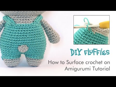 How to Surface Crochet on an Amigurumi - Tutorial English