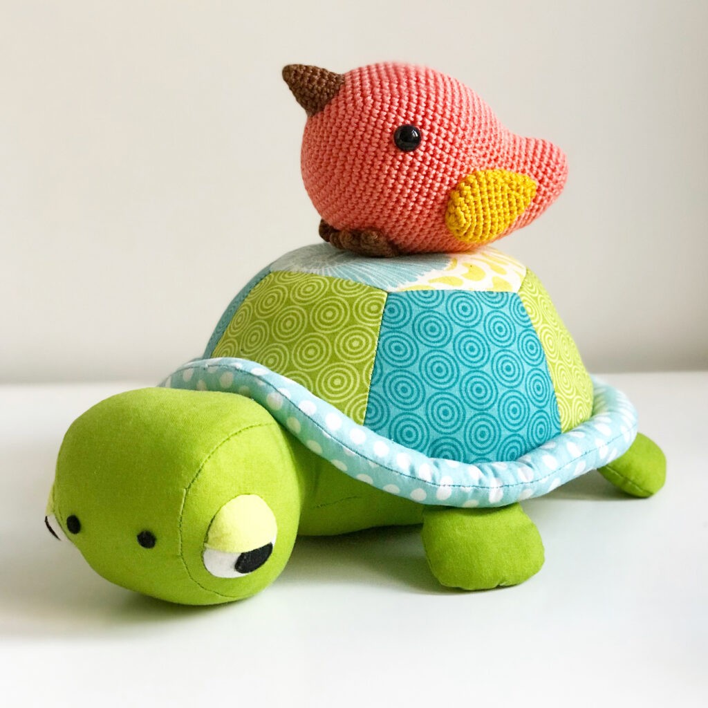 Turtle & Bird stuffed animal sewing patterns