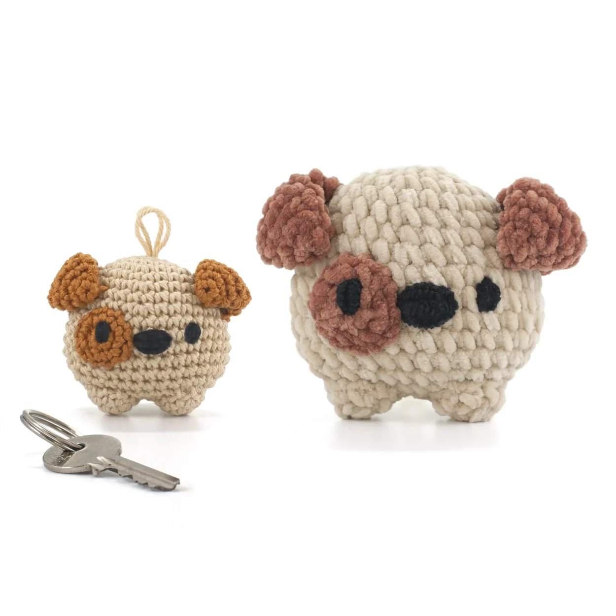free dog keychain crochet pattern