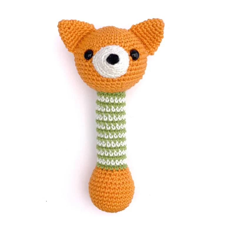 Fox Baby Rattle Crochet Pattern