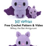 free bat crochet pattern